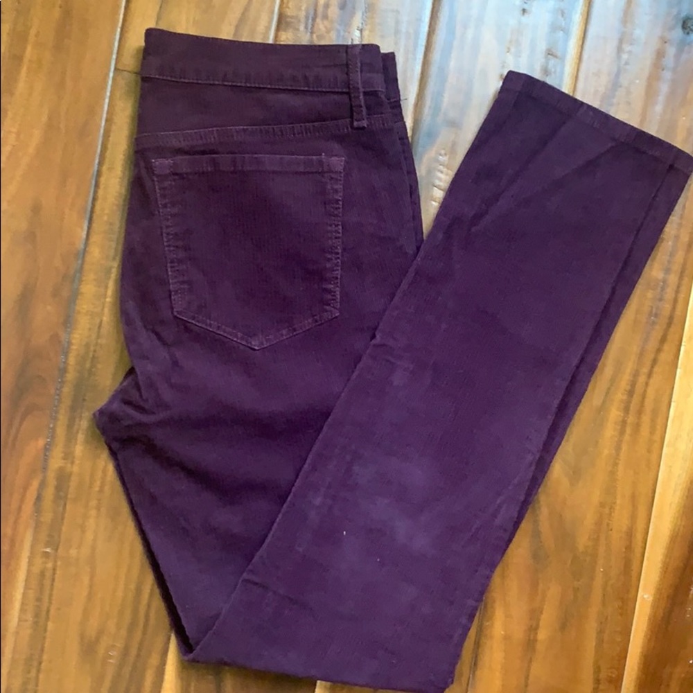 Loft plum corduroy skinny jeans